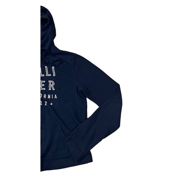 Hollister Sweatshirt Women's Long Sleeve Full Zipper Hooded Jacket Blue Small - Picture 6 of 11